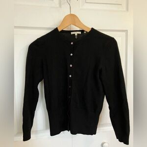 Vince Black Cardigan Sweater Womens Small Cashmere Button Down